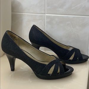 Black Glittery Heels